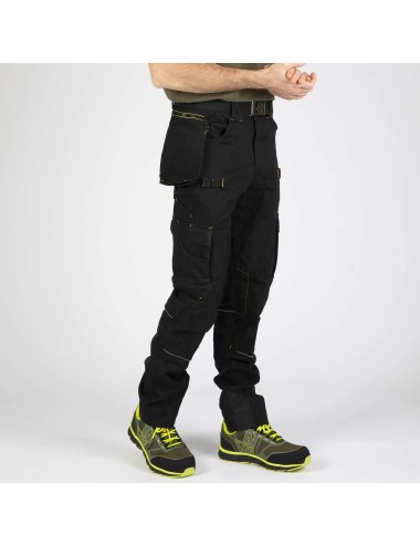 Pantalon travail coton Howard black Nine Worths cotepro