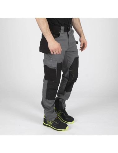 Pantalon de travail coton Howard gris Nine Worths cotepro