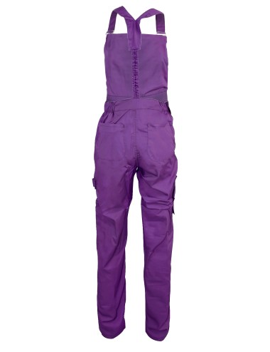 Salopette travail femme Peps Fashion violet/noir
