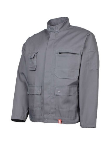 veste travail multipoches ideal plus uni gris DMD