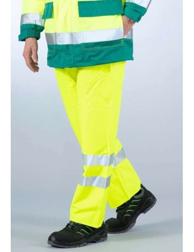 Pantalon pluie haute visibilite jaune sonomix DMD cotepro