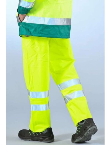 Pantalon pluie haute visibilite jaune sonomix DMD cotepro