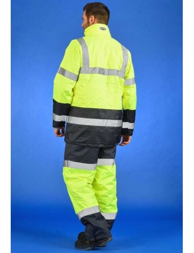 Pantalon haute visibilite pluie froid Sononyl jaune DMD cotepro