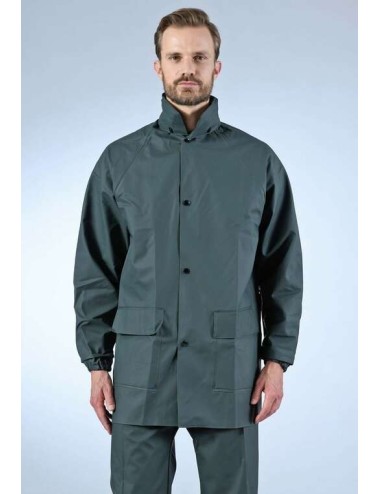 Veste pluie impermeable capuche Sonomix DMD cotepro vert face