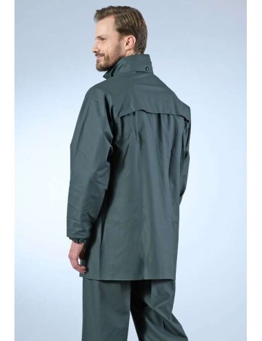 Veste pluie impermeable capuche Sonomix DMD cotepro vert face
