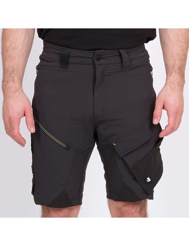 Bermuda de travail extensible Hall Nine Worths gris face