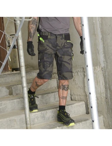 Bermuda travail Ripstop camo Wood Jack Nine Worths vue 1