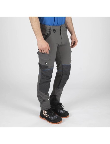pantalon travail confort stretch Sacha Nine Worths gris vue 1
