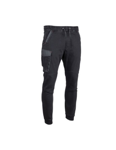 Pantalon jogging en jeans denim Victory LMA vue 1