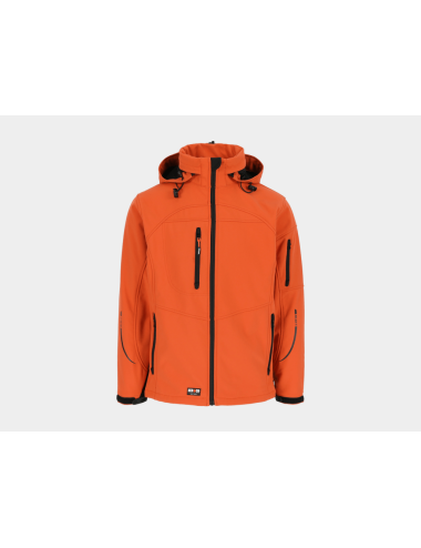 Veste softshell impermeable poseidon Herock orange vue 1
