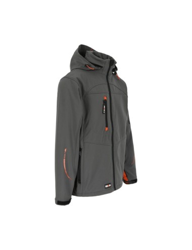 Veste softshell imperméable Poséidon Herock gris vue 1