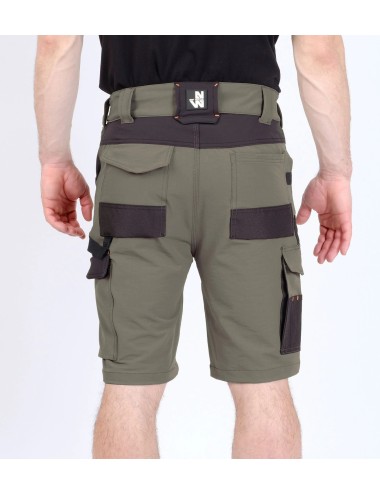 Bermuda travail stretch 4d Stan Nine Worths kaki vue 1