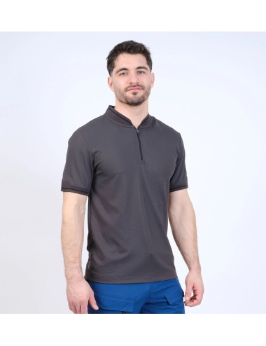 Polo zippé en tissu stretch respirant Sydney Nine Worths vue 1