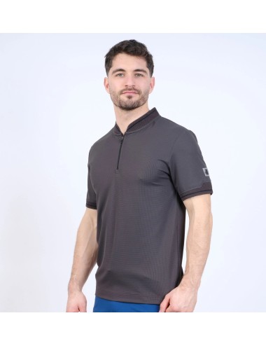 Polo zippé en tissu stretch respirant Sydney Nine Worths vue 1